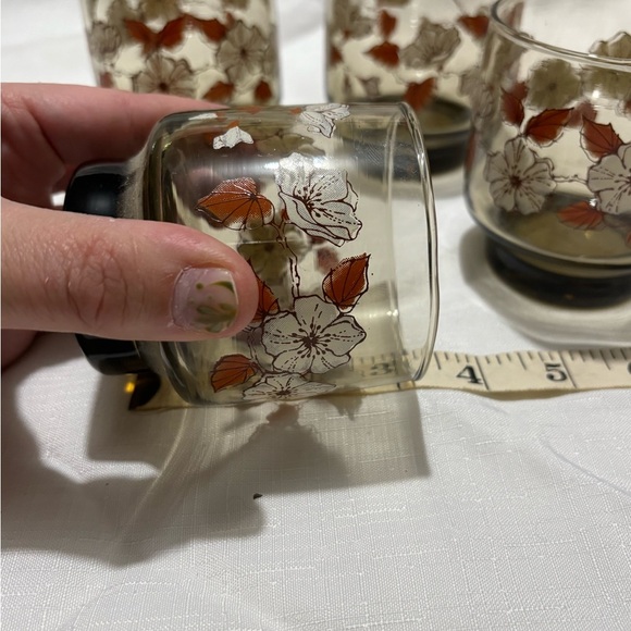 Vintage Libbey Floral Drinking Glasses - Picture 4 of 5